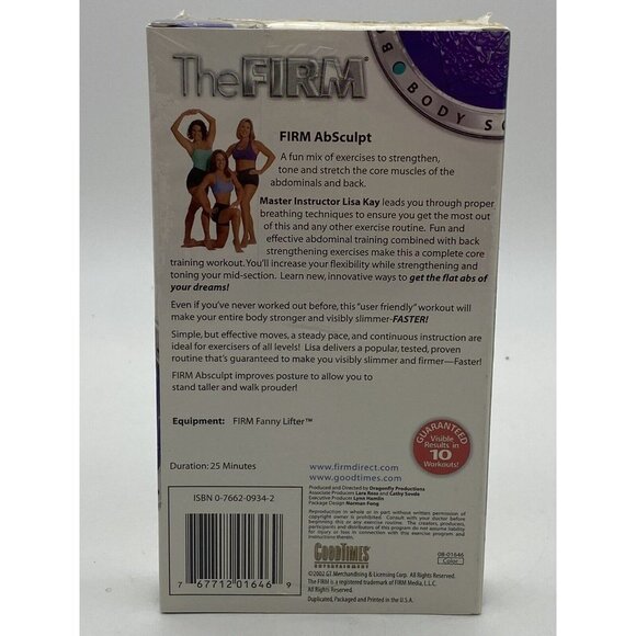 The Firm Workout VHS Tapes New Set Of 3 Lower Body Sculpt Abs Sculpt Cardio - Picture 8 of 15